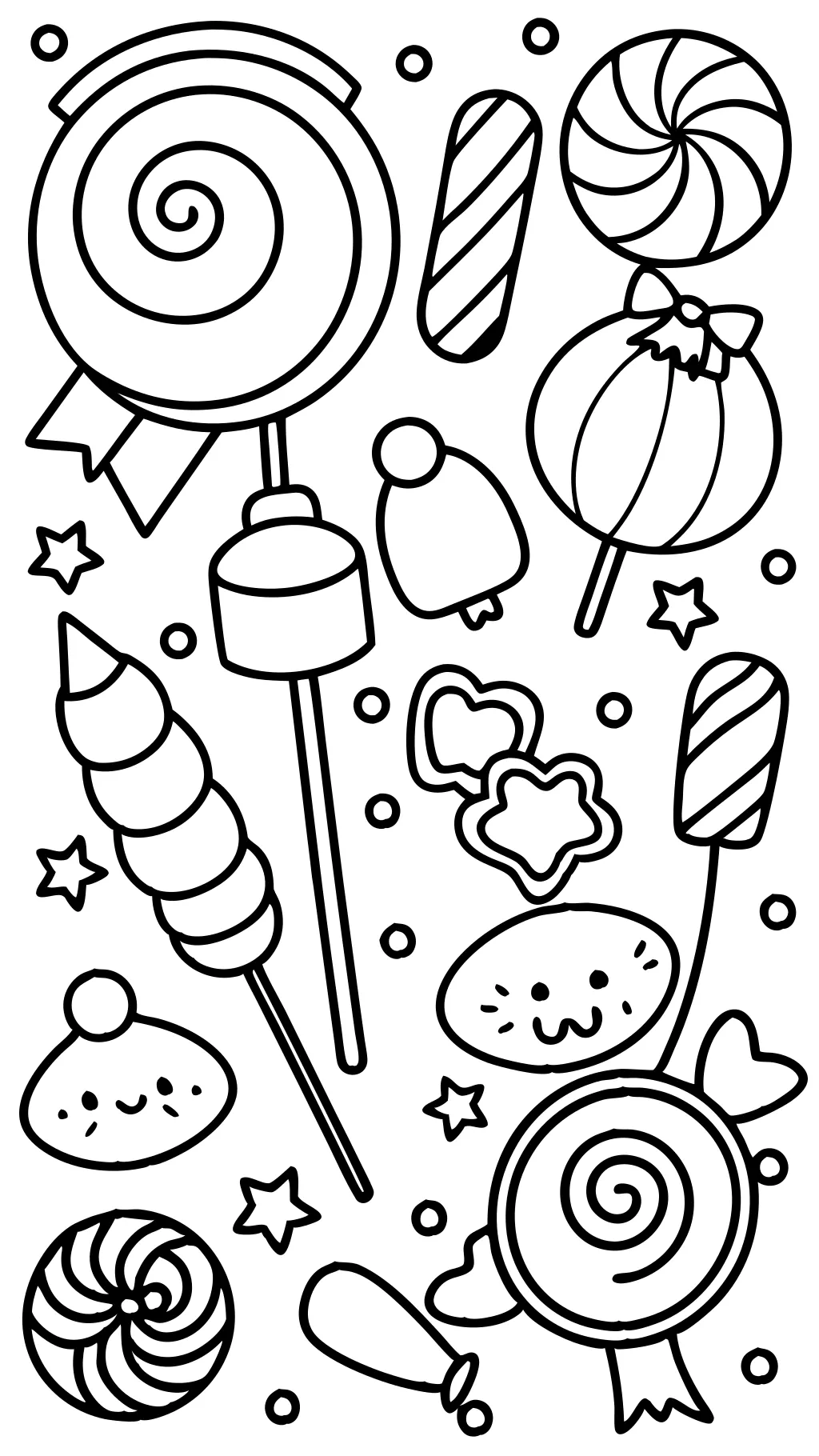 printable coloring pages candy